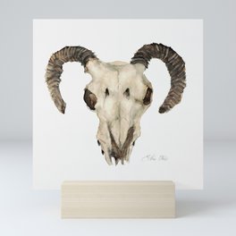 Ram Skull Mini Art Print