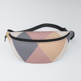 Pink and Gray Argyle Diamonds Fanny Pack