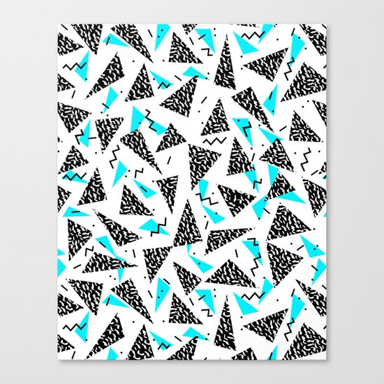 Missy - 80s Retro, Throwback Memphis Inspired Design Canvas Print