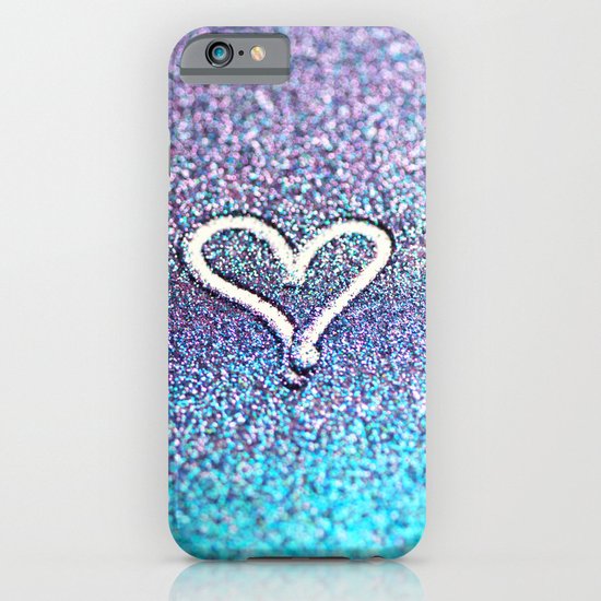glitter heart- photograph of glitter iPhone & iPod Case