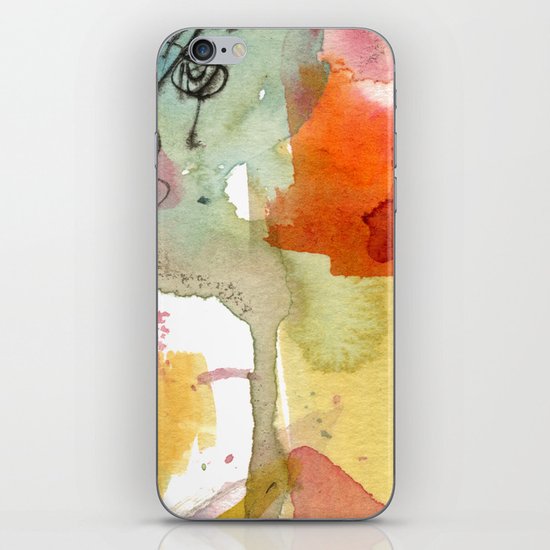 watercolour floral abstract iPhone & iPod Skin
