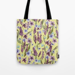 Pattern de lavandas en acuarela Tote Bag