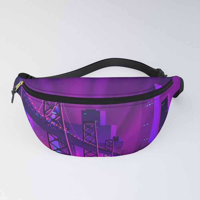 Synthwave Neon City #9 Fanny Pack