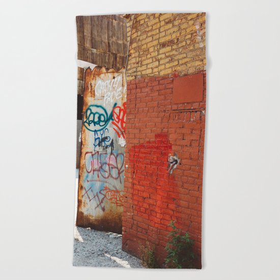 Greenpoint Graffiti III Beach Towel