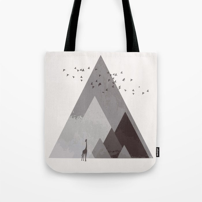 Rocky mountain geometric landscape Tote Bag