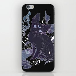 Incense Sphynx Cat │Neo Traditional│Purple iPhone Skin