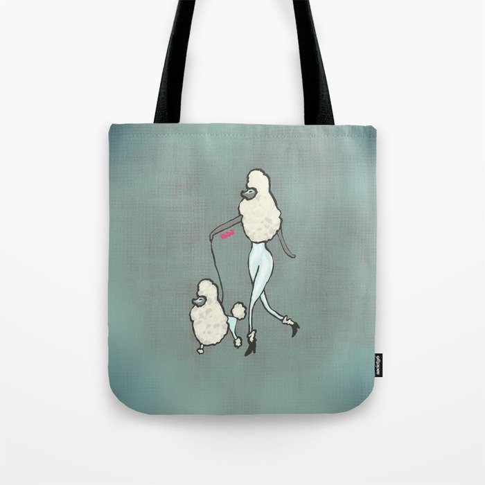 Proudly Poodle Tote Bag