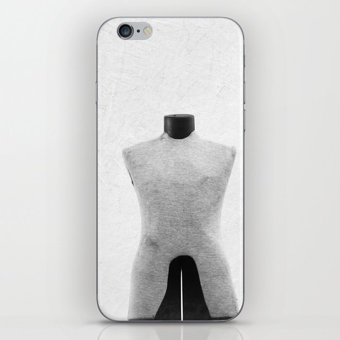 Vintage Dress Form in Black and White iPhone Skin