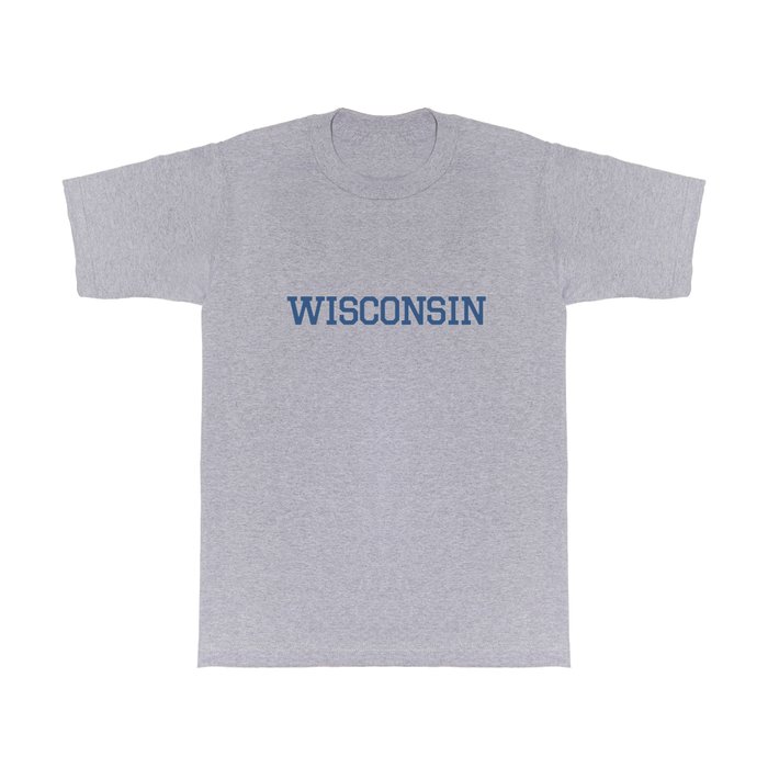 Wisconsin - Blue T Shirt
