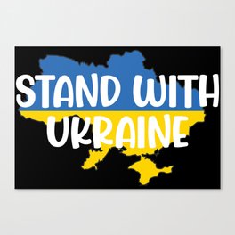 Stand With Ukraine Canvas Print