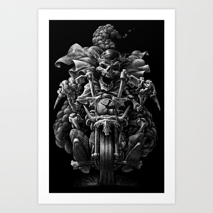 Ghost rider Art Print