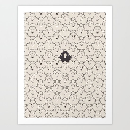 Black Sheep Art Print
