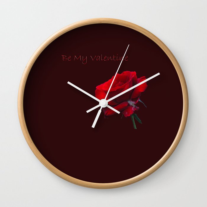 Be My Valentine Wall Clock
