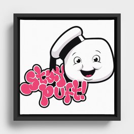 stay puft Framed Canvas