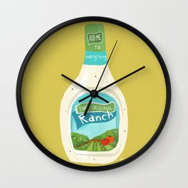 Ranch Dressing Wall Clock