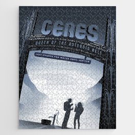 Retro Space Poster - ceres Jigsaw Puzzle