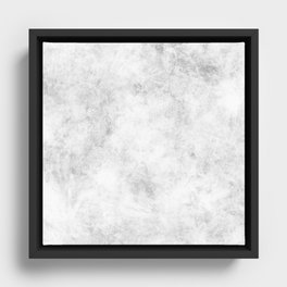 Grunge grey paint Framed Canvas