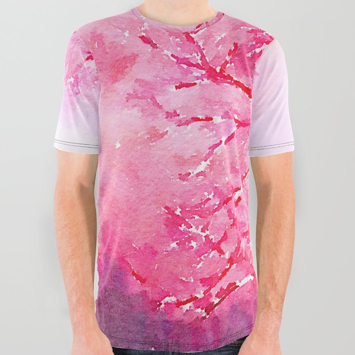 Winter Trees All Over Graphic Tee