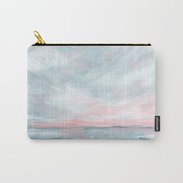 Waves of Change - Stormy Sea Seascape Carry-All Pouch | Swell, Acrylic, Eastcoast, Coastal, Ocean, Surf, Sea, Sunset, Beach, Pastelsky 