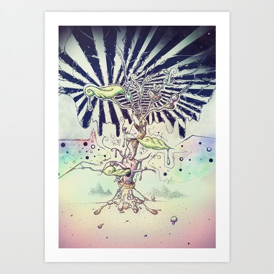 Magic Beans Art Print