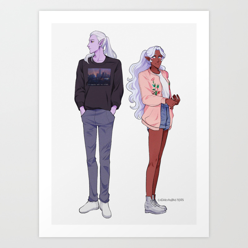 Allura And Lotor Art Print By Cherryandsisters Society6