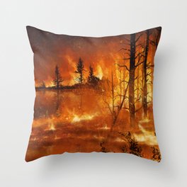 Lighting the Night Throw Pillow