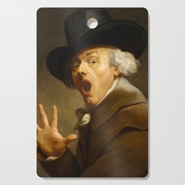 Self-Portrait, The Surprise, 1790 by Joseph Ducreux Cutting Board