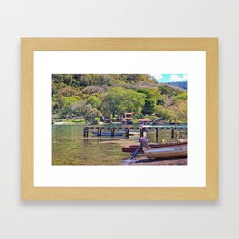 Gold lake Framed Art Print