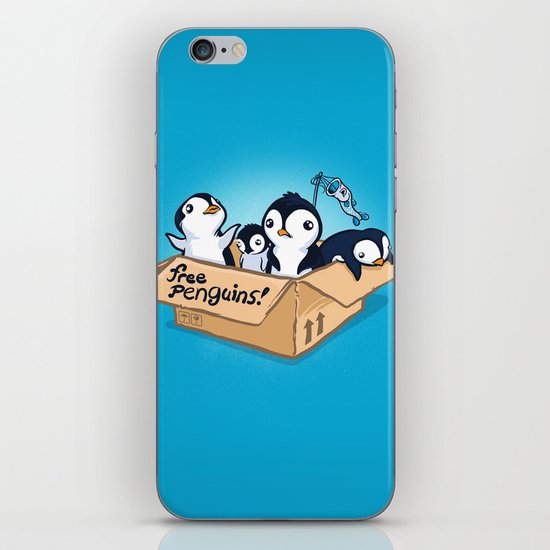 Free Penguins! iPhone & iPod Skin