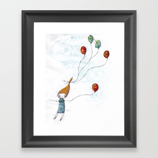 Balloonessa Framed Art Print