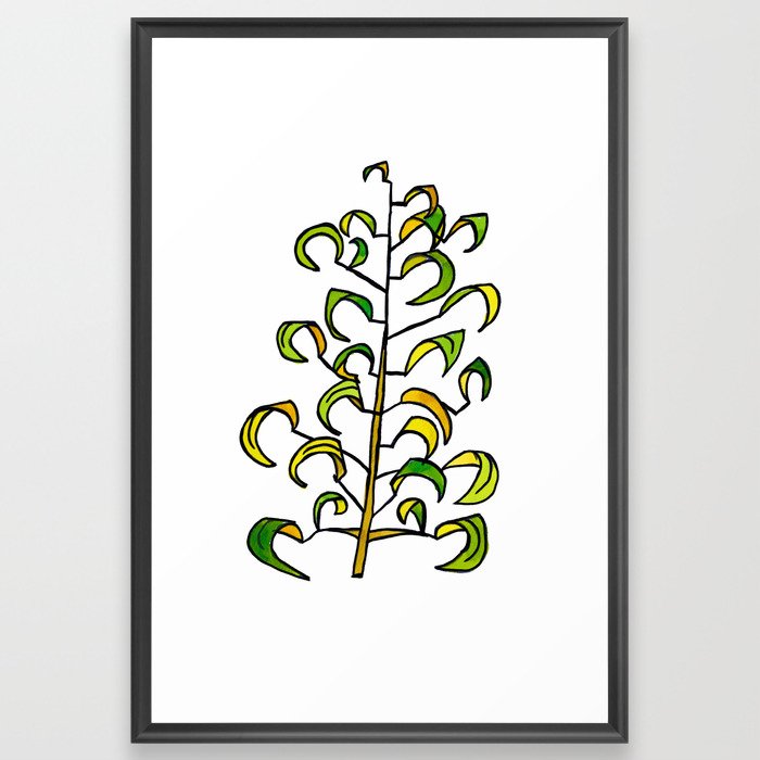 Banana leaves Framed Art Print