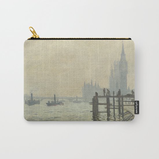 The Thames below Westminster by Claude Monet Carry-All Pouch