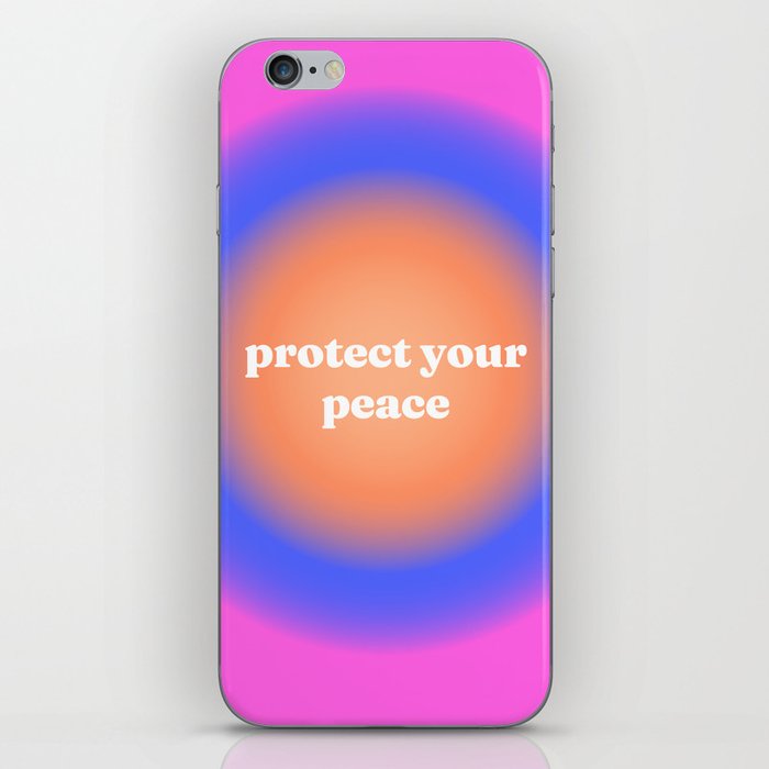 Protect your peace iPhone Skin