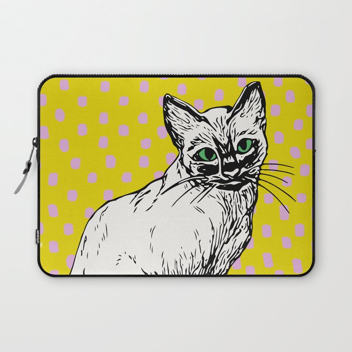 Illustrated Ragdoll Cat Laptop Sleeve