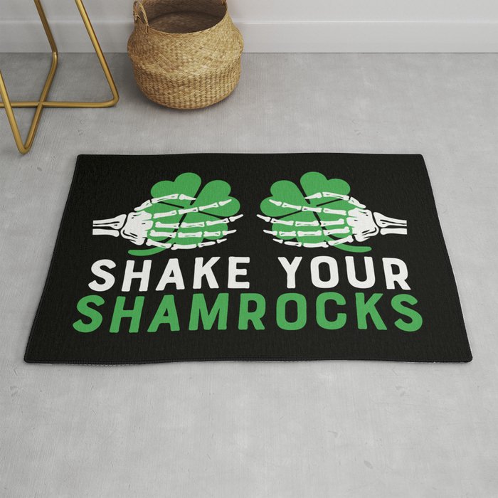 Shake Your Shamrocks St Patrick's Day Rug