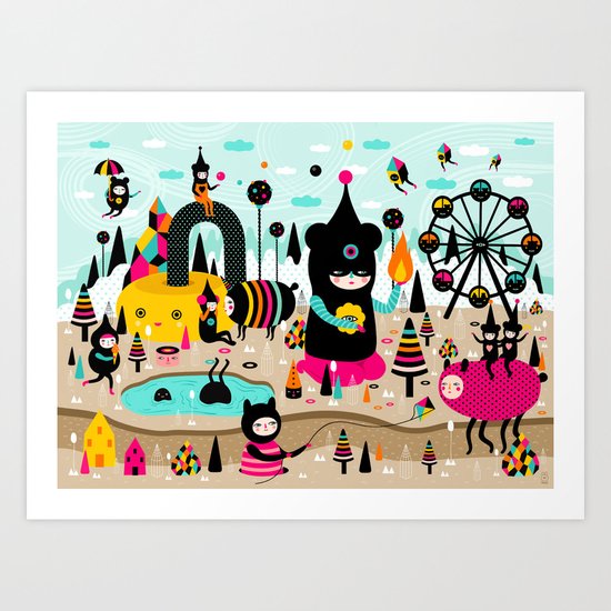 A joyful time! Art Print