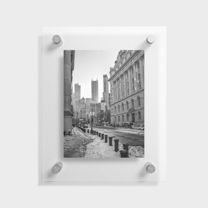 New York City | Black and White | Street Photography Floating Acrylic Print