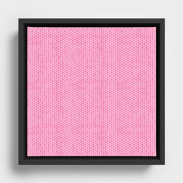 Large Bright Pink Honeycomb Bee Hive Geometric Hexagonal Design Framed Canvas