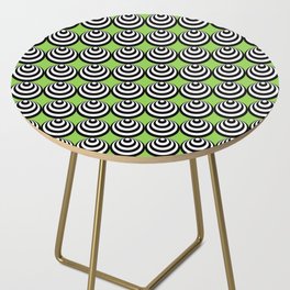 Crazy Circles Green Side Table