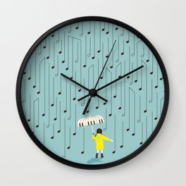 Singing in the Rain v2 Wall Clock