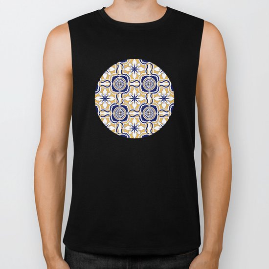 Portuguese Tiles Biker Tank