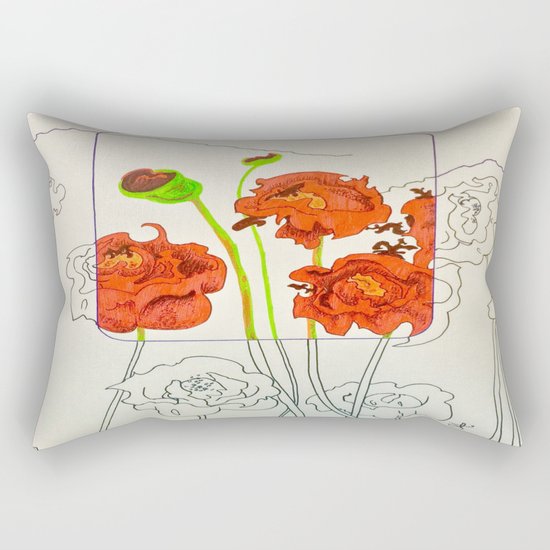 Perspective on Flowers Rectangular Pillow