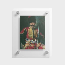 Cossack soldier Oil Painting - Konstantin Yegorovich Makovsky Floating Acrylic Print