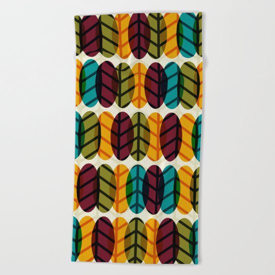 Optical Overlap #2 Beach Towel