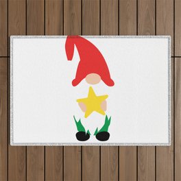 Wilbur the holiday gnome Outdoor Rug