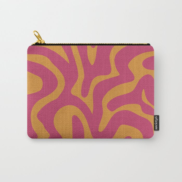 14 Abstract Liquid Swirly Shapes 220725 Valourine Digital Design Carry-All Pouch