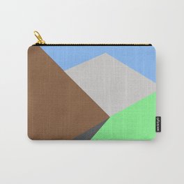 Road to the snow Carry-All Pouch | Graphicdesign, Digital, Minimalgeometric, Abstract, Landscape, Minimal, Geometric, Colours 