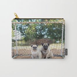 Pug Keeper Dog Lying Goal Carry-All Pouch