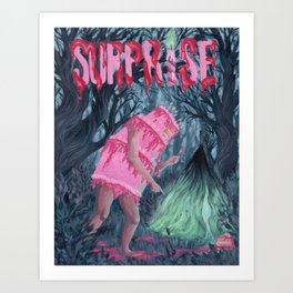Spooky Birthday Surprise  Art Print