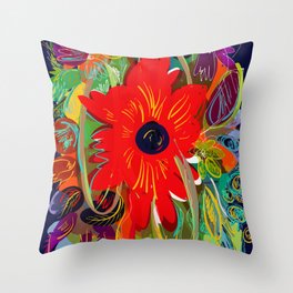 Beautiful flower art pattern decorative Throw Pillow